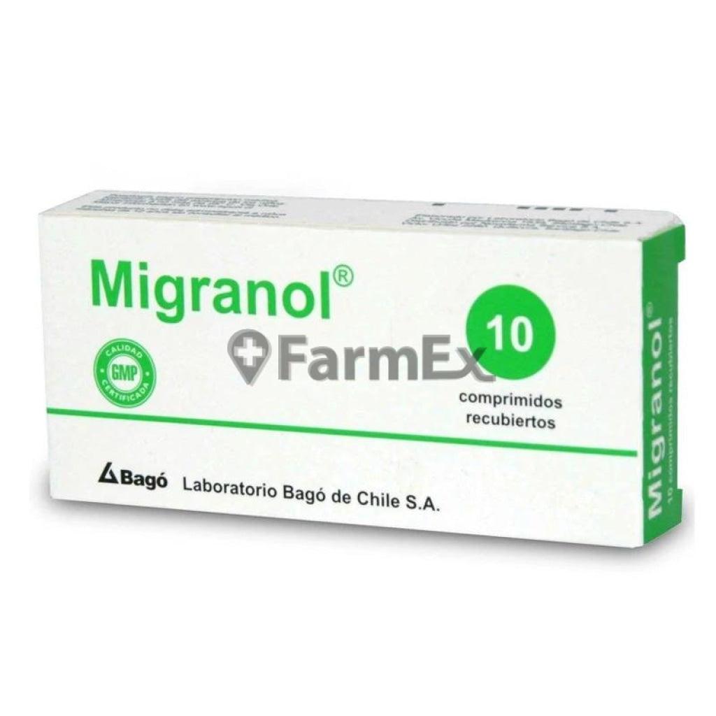 Migranol x 10 Comprimidos Recubiertos BAYER